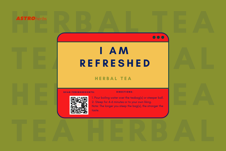 I Am Refreshed (12 Tea Bags) Skin/Blood Purification - ASTROherbs